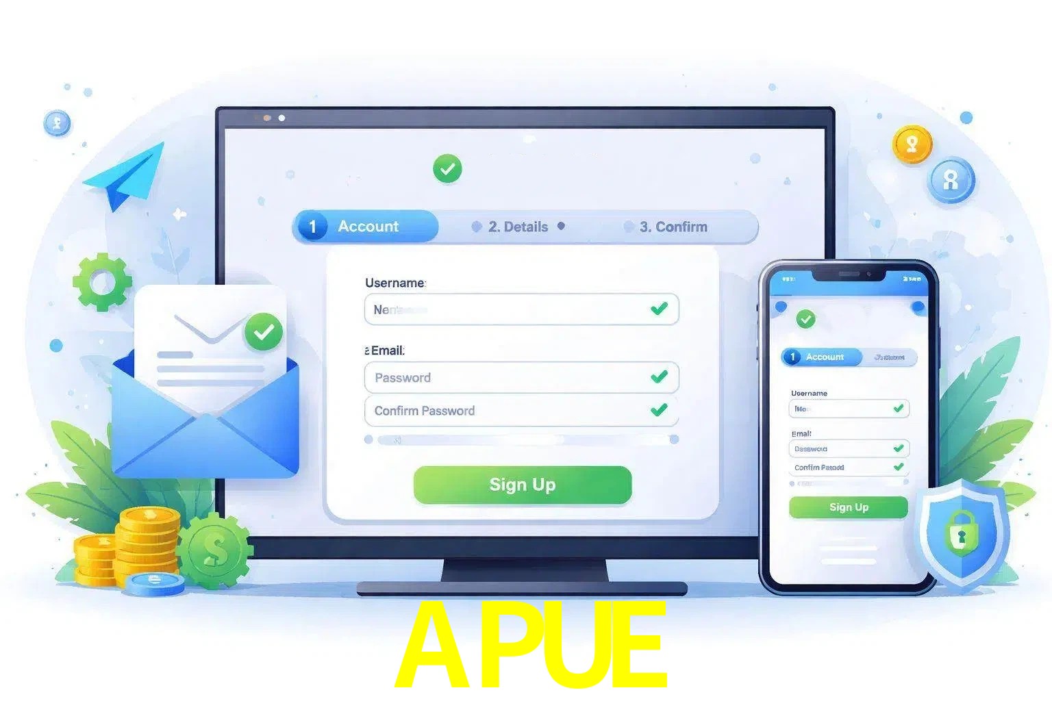 Registro de nuevo usuario y configuración de cuenta APUE